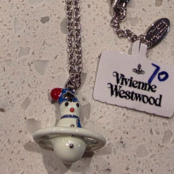 Vivienne Westwood Necklace,Christmas Snowman pendant. - Picture 3 of 3